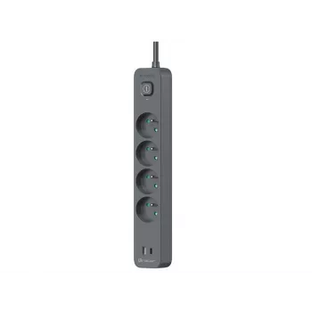 Ciabatta TRACER TRALIS47026 con cavo 1,5 m, 4 porte USB e PD 18W