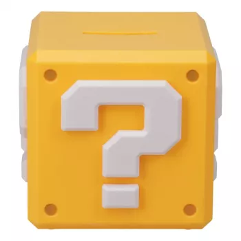 Salvadanaio Paladone Super Mario design blocco interrogativo