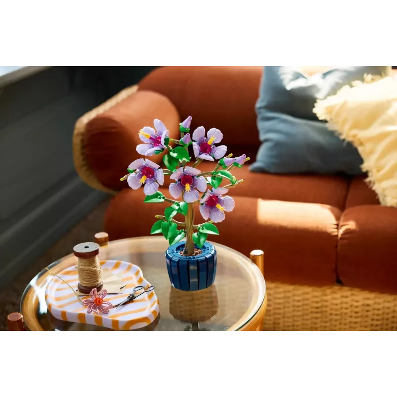 LEGO Botanical Set da costruzione Hibiscus Flower 10372 – 660 pezzi, modello da esposizione, 250×360×130 mm