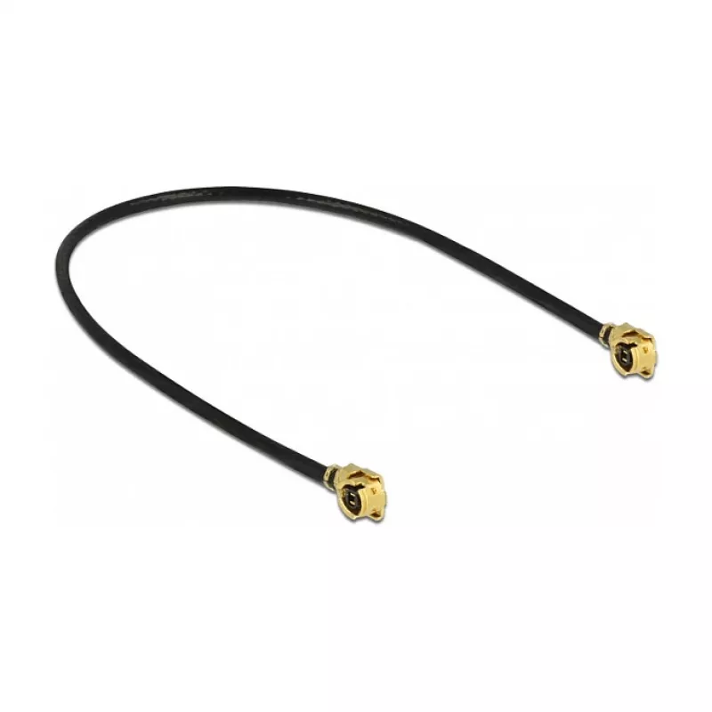 Delock 89607 cavo antenna, da MHF a MHF, 10 cm, nero