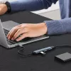 Hub USB QOLTEC 53792, USB-C 3.1 a 4 porte (USB 3.0 x1, USB 2.0 x3)