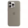 Custodia in silicone compatibile MagSafe per iPhone 15 Pro Max – clay