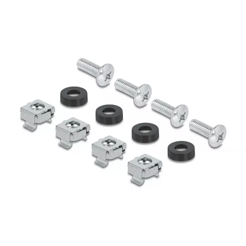 Delock 67319 Barra per interruttori automatici da 10" con copertura e guida DIN, 3U, metallo, grigio