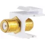 shiverpeaks BASIC-S Connettore Keystone presa F, placcato in oro, BS08-10070