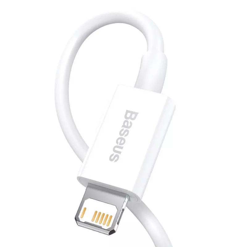 Baseus CALYS-A02 cavo per cellulare bianco 1 m USB A Lightning