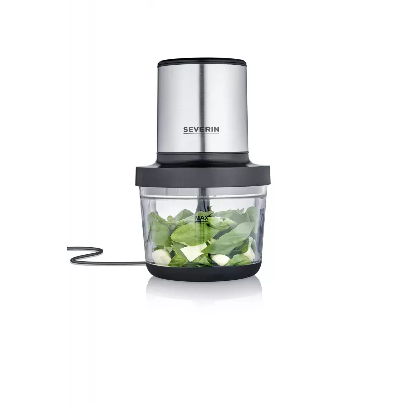 Tritatutto elettrico Severin KM 3867 1 L 400 W nero argento trasparente