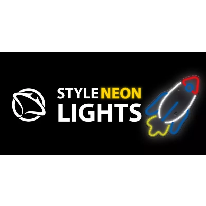 Luce neon LED MANTA SNL91MT Style RAKETA – pannello neon LED decorativo, modello SNL91MT
