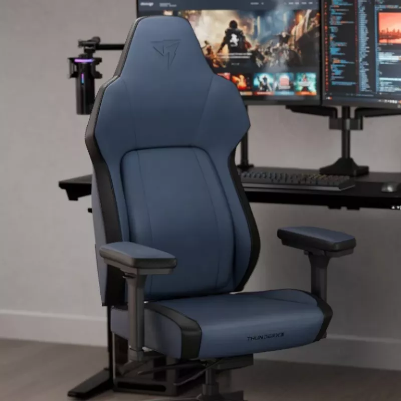 Sedia gaming Thunder X3 TEGC-2071101.B1 — ergonomica, blu moderno, regolabile in altezza e reclinabile
