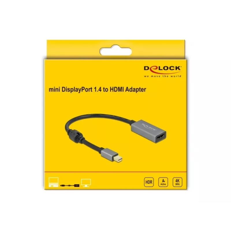 Adattatore attivo mini DisplayPort 1.4 a HDMI DeLOCK 66570