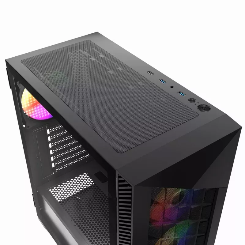 Case gaming Gembird CCC-FC-900ARGB Fornax 900, ATX, nero