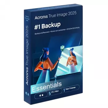 Acronis True Image Essentials – 5 PC/Mac, 1 anno
