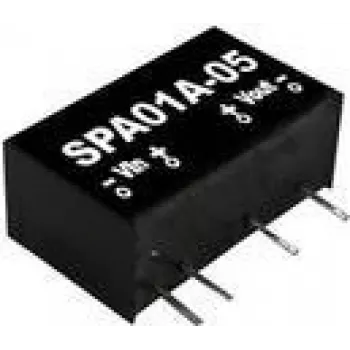 Alimentatore/convertitore Mean Well SPA01A-05, uscita 5 V DC, 0,2 A, 1 W, RoHS
