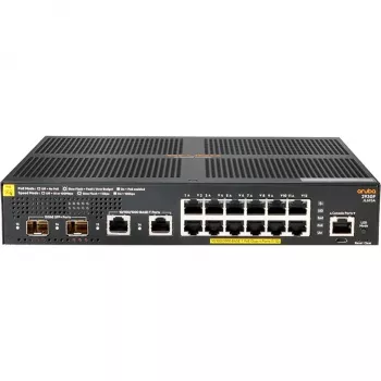 Hewlett Packard Enterprise HPE Aruba 2930F 12G PoE+ 2G/2SFP+ - Switch - L3 - managed - 12 x 10/100/1000 (PoE+) + 2 x 1 Gigabit/10 Gigabit SFP+ (uplink) + 2 x 10/100/1000 - da rack