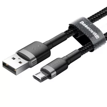 Cavo Micro-USB Baseus Cafule 2,4A 1 m (grigio/nero)