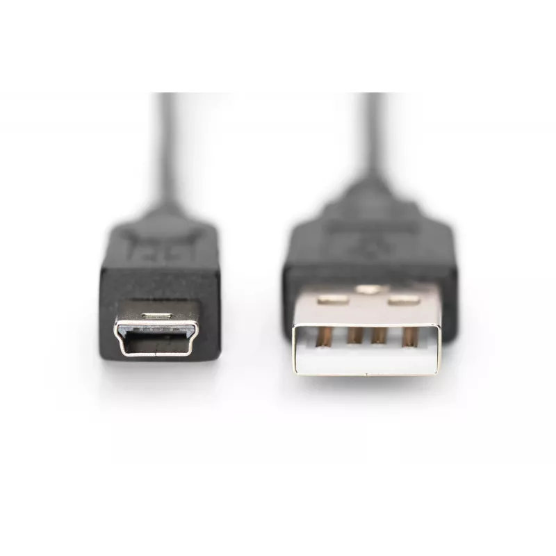 ASM AK-300130-030-S ASSMANN cavo USB 2.0 HighSpeed Canon USB A/miniUSB B (5pin) M/M nero 3m