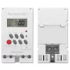 Timer elettronico per guida DIN QOLTEC PC0629 — alimentazione 24V, uscita 16A
