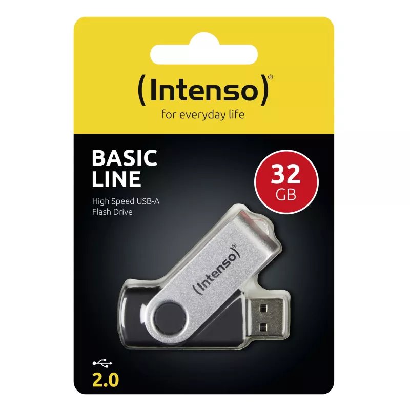 Chiavetta USB Intenso 32GB USB Type-A 2.0 nero argento