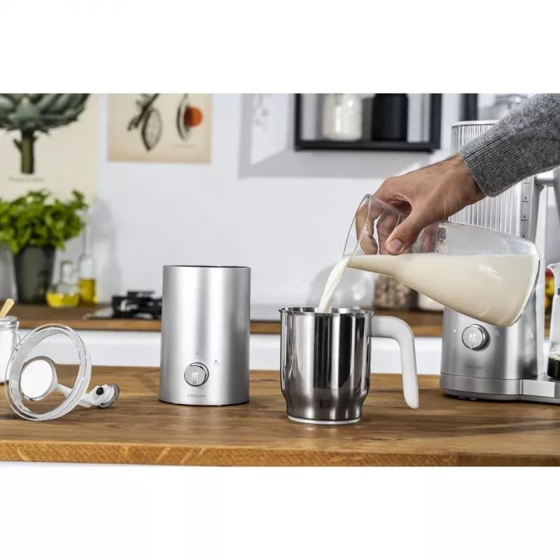 Zwilling Enfinigy argento monta latte