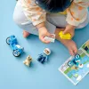 Set moto giocattolo LEGO Duplo Polizia 10967 con ruote mobili e figura di poliziotto