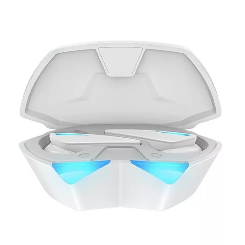 Auricolari Awei T23 wireless Bluetooth 5.3 USB resistenti all'acqua bianco