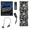 Lian Li UNI FAN SL-INF Wireless 120mm Reverse Blade ARGB ventola per case 3 pezzi nero