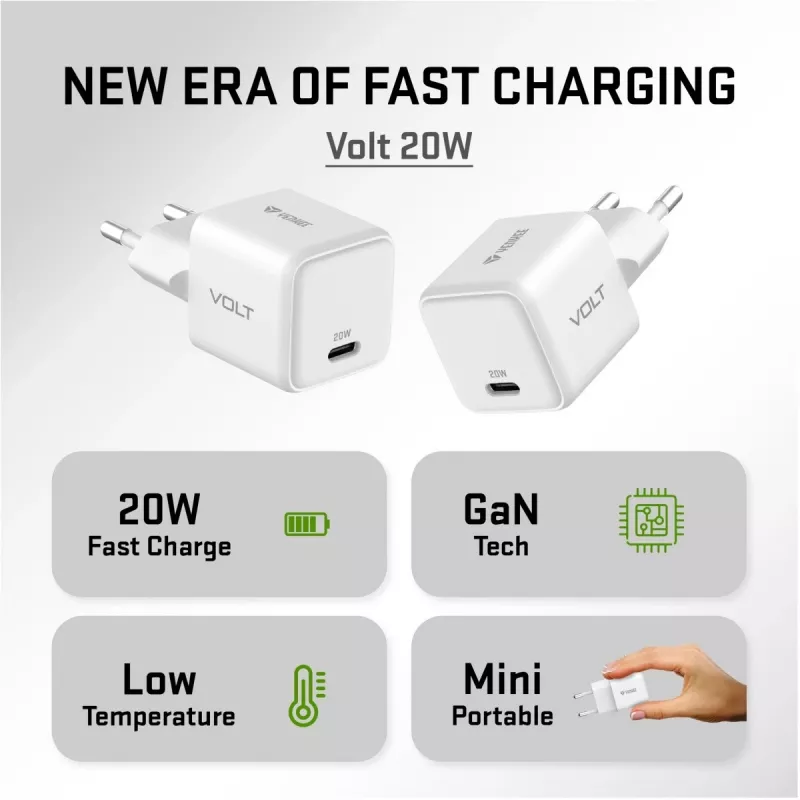 Alimentatore USB-C YENKEE YAC G20 20W 3A Power Delivery