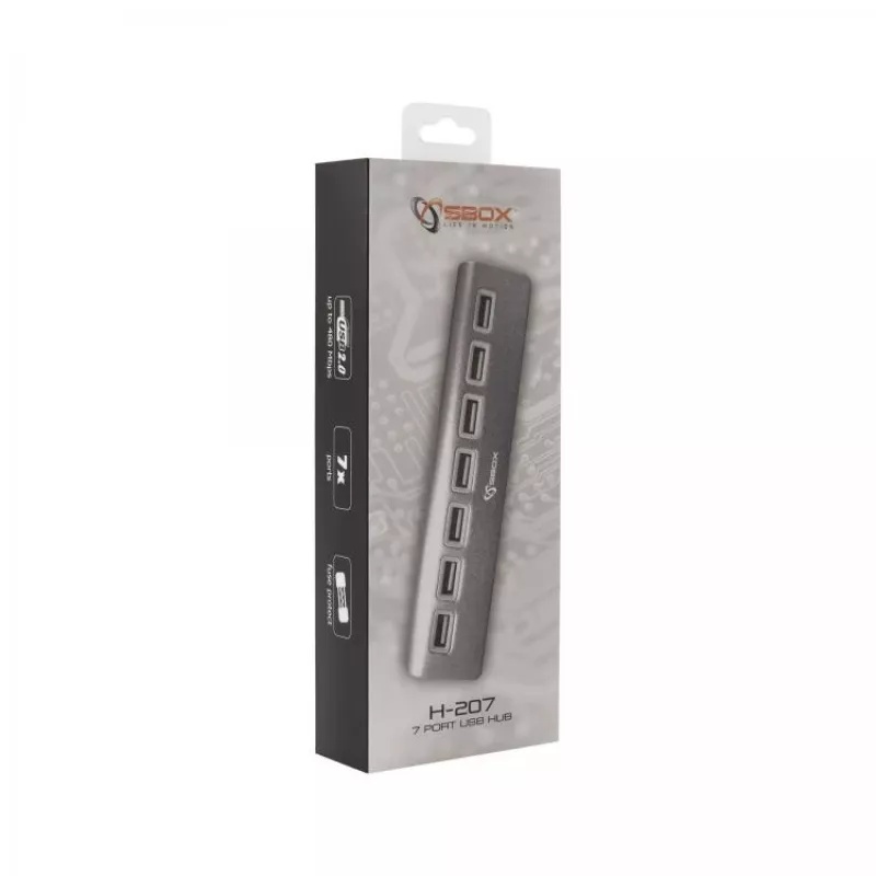 Sbox H-207 hub USB 7 porte