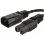 Microconnect PE011410 cavo di alimentazione nero 1 m connettore femmina C14 connettore femmina C15