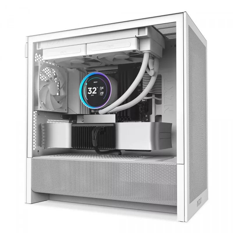 Case per PC NZXT H9 H3 Flow midi tower bianco