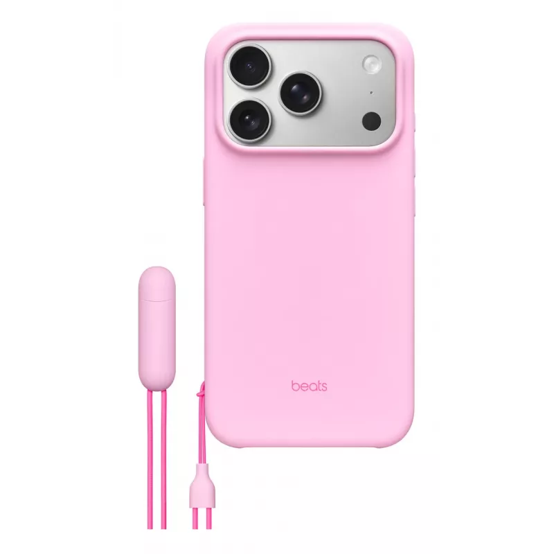 Custodia con supporto Apple Beats iPhone 17 Pro MagSafe Camera Control rosa