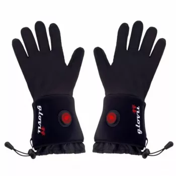 Guanti touchscreen riscaldati Glovii GLBXL, unisex, nylon/poliestere, polsini regolabili, a batteria