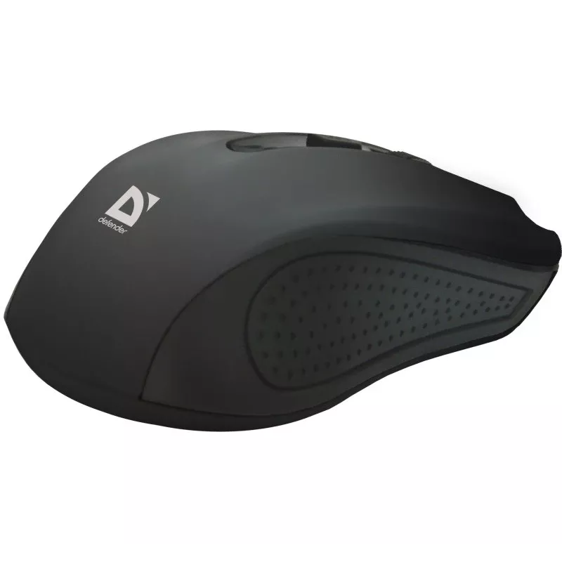 Mouse RF senza fili DEFENDER Accura MM-935 — ottico 1600 DPI, ambidestro, 3 tasti, ricevitore USB, nero