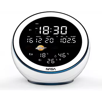 Stazione meteo/speaker BT Moon Nasa WSP1500 bianca