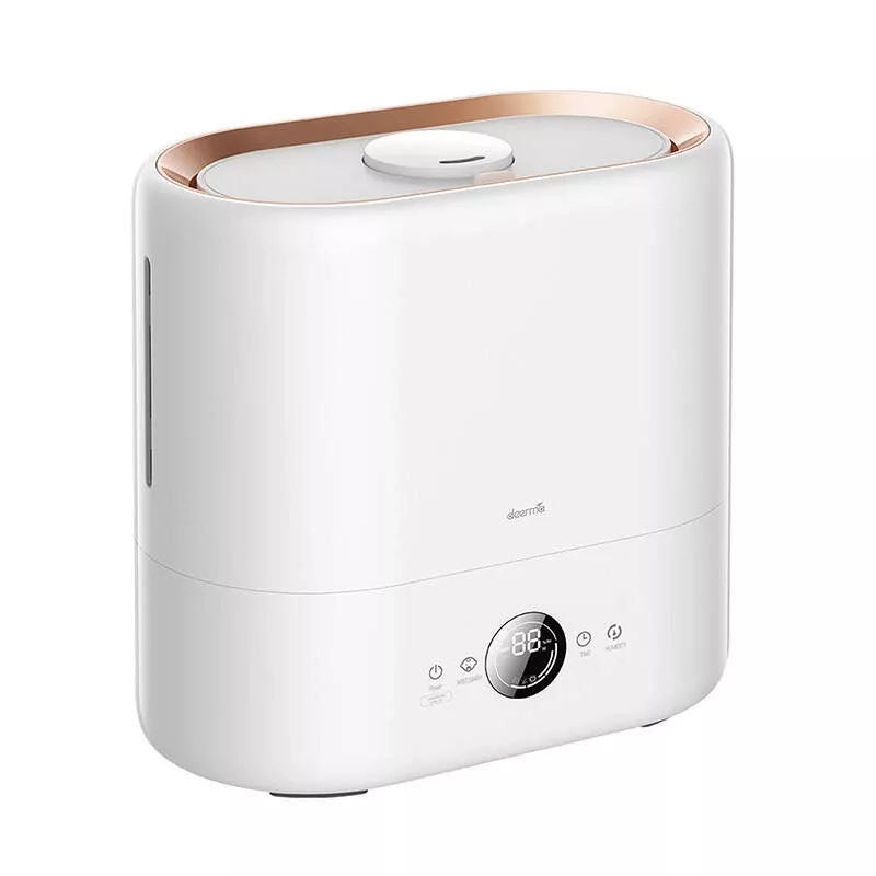 Umidificatore Deerma ST636W, serbatoio 4,5 L, 28 W, oro/bianco, 277×156×270 mm
