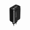 Caricabatterie CANYON OnCharge 65RC con cavo USB-C integrato, 65 W, 1x PD, 1x QC, spina EU, nero