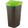 Pattumiera Curver 214125 110 L rettangolare in plastica nero, verde