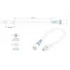 Cavo di alimentazione TELTONIKA PR2PD01B, 0,1 m, 4 poli, nero