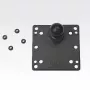 Piastra VESA RAM Mounts 100x100mm con sfera nero 121mm