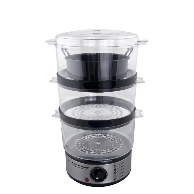 Esperanza Steam Volcano EKG009 Vaporiera, 3 cestelli, 400 W