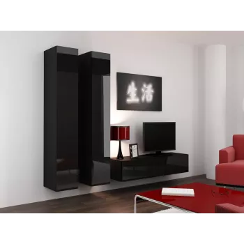 Armadietto chiuso Cama VIGO '180' 180/40/30 nero/nero lucido