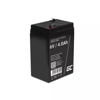 Batteria per UPS Green Cell AGM15, 6 V, 4 Ah, batteria piombo-acido sigillata (VRLA), nero, 680 g