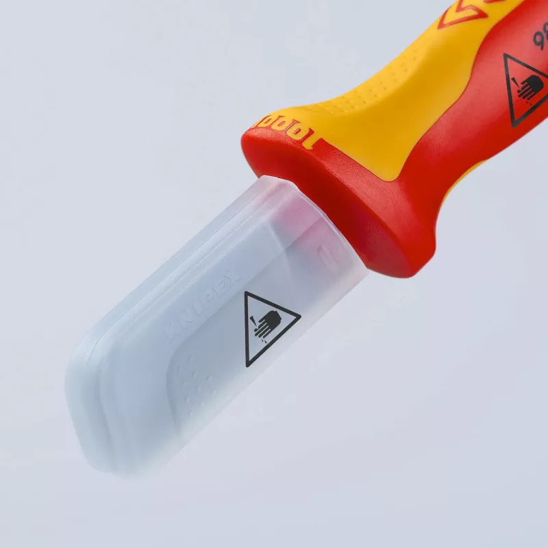 Knipex coltello per cavi VDE 180 mm con - cappuccio di protezione