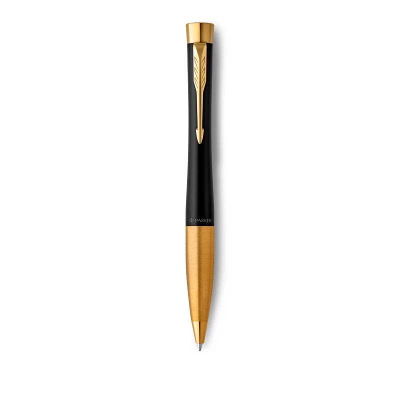 Penna a sfera Parker Urban Twist Muted Black, punta media, inchiostro blu