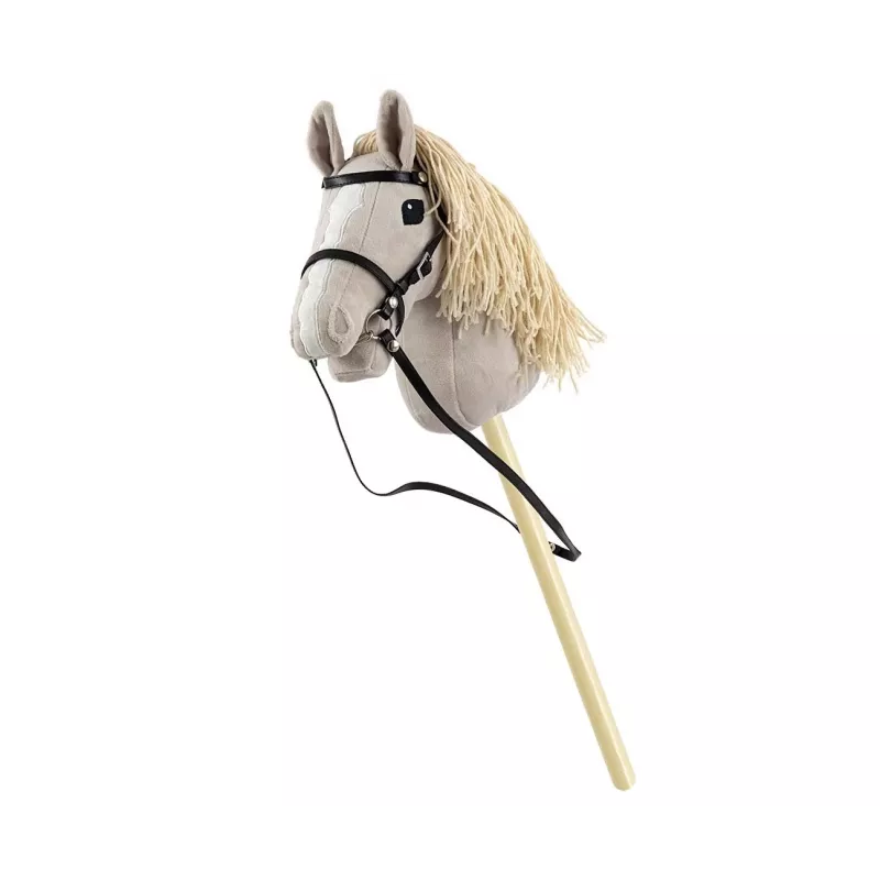 Cavallo a bastone in peluche Milly Mally 6626 grigio chiaro – peluche milly mally, cavallo a bastone per cavalcare
