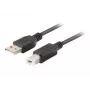 Cavo USB-A a USB-B LANBERG CA-USBA-15CU-0018-BK, 1,8 m, nero