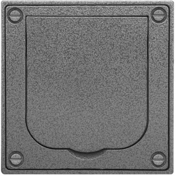 BUSCH JAEGER scatola da incasso in plastica con coperchio a scatto UPhammerschlag grigio 1705 U-101