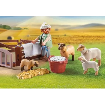 Gioco di simulazione del pastore con pecore Playmobil