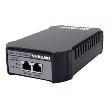 Iniettore Intellinet Gigabit PoE++, una porta 95 W, conforme IEEE 802.3bt (4PPoE), custodia in plastica, montaggio a parete