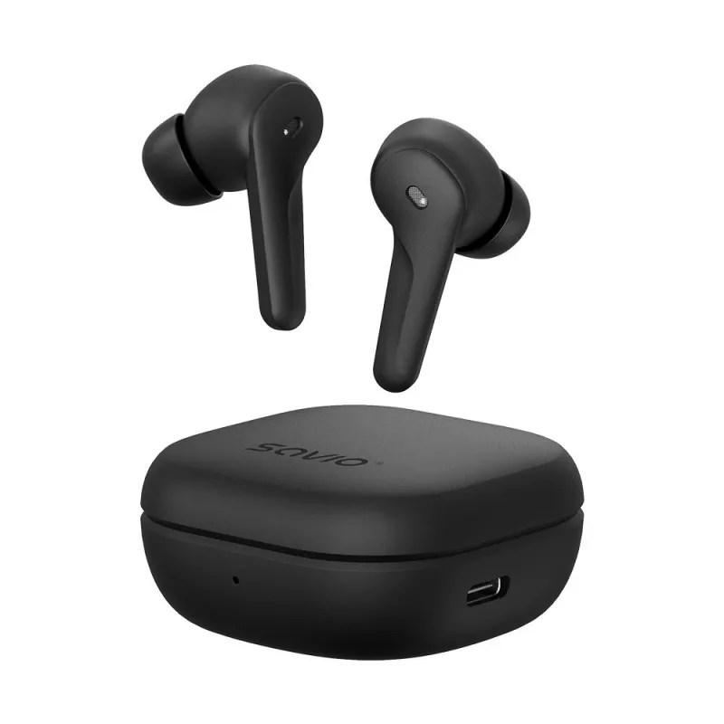 Headset in-ear SAVIO TWS-12, Bluetooth 5.3, microfono integrato, nero
