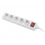 Prolunga elettrica Lanberg PS1-05E-0300-W 3m 5 prese AC interno/esterno bianca